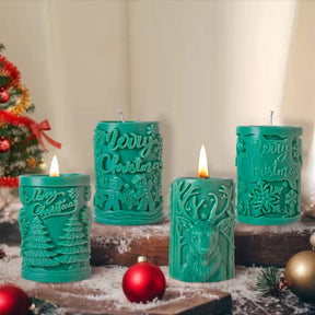 Moule à Bougies 3D en Silicone - Créez des Décorations Fait Maison