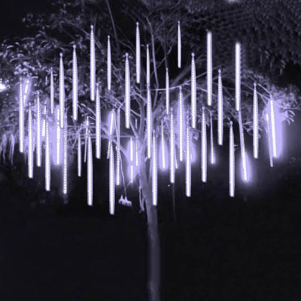 Lumières LED Météores Étanches - Effet Magique pour Décor Extérieur