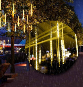 Lumières LED Météores Étanches - Effet Magique pour Décor Extérieur