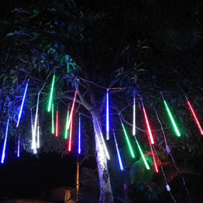 Lumières LED Météores Étanches - Effet Magique pour Décor Extérieur