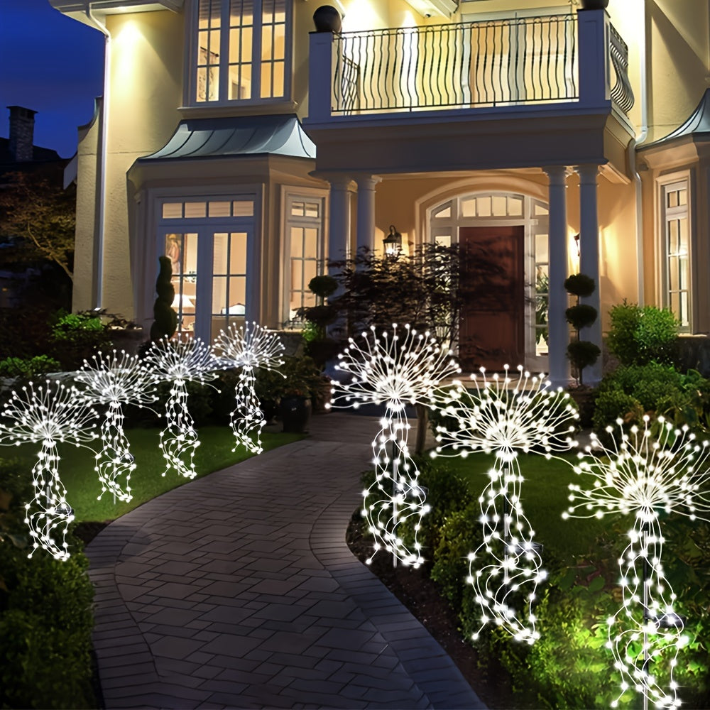 Lampes de Jardin LED Solaires - 8 Modes d'Éclairage et Énergie Durable