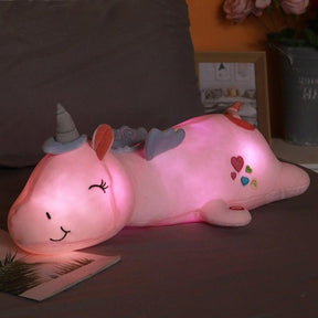 Peluche Licorne Lumineuse pour Enfants - Douceur et Confort Nocturne