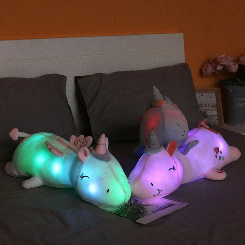 Peluche Licorne Lumineuse pour Enfants - Douceur et Confort Nocturne