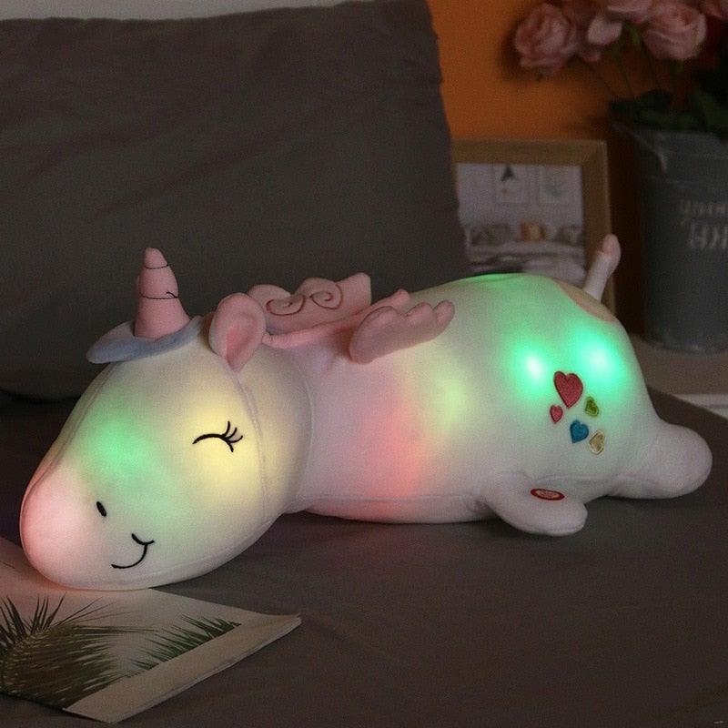Peluche Licorne Lumineuse pour Enfants - Douceur et Confort Nocturne