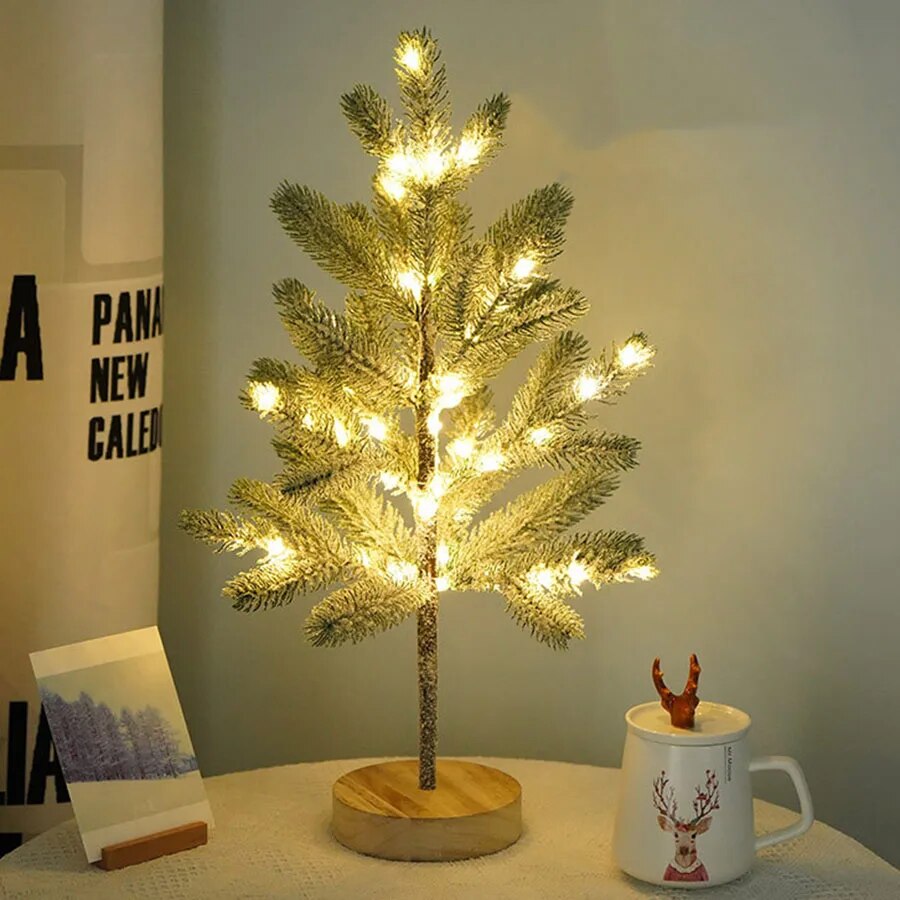 Lampe de Noël LED avec Lumière Chaude - Design Réaliste et Ambiance Festive
