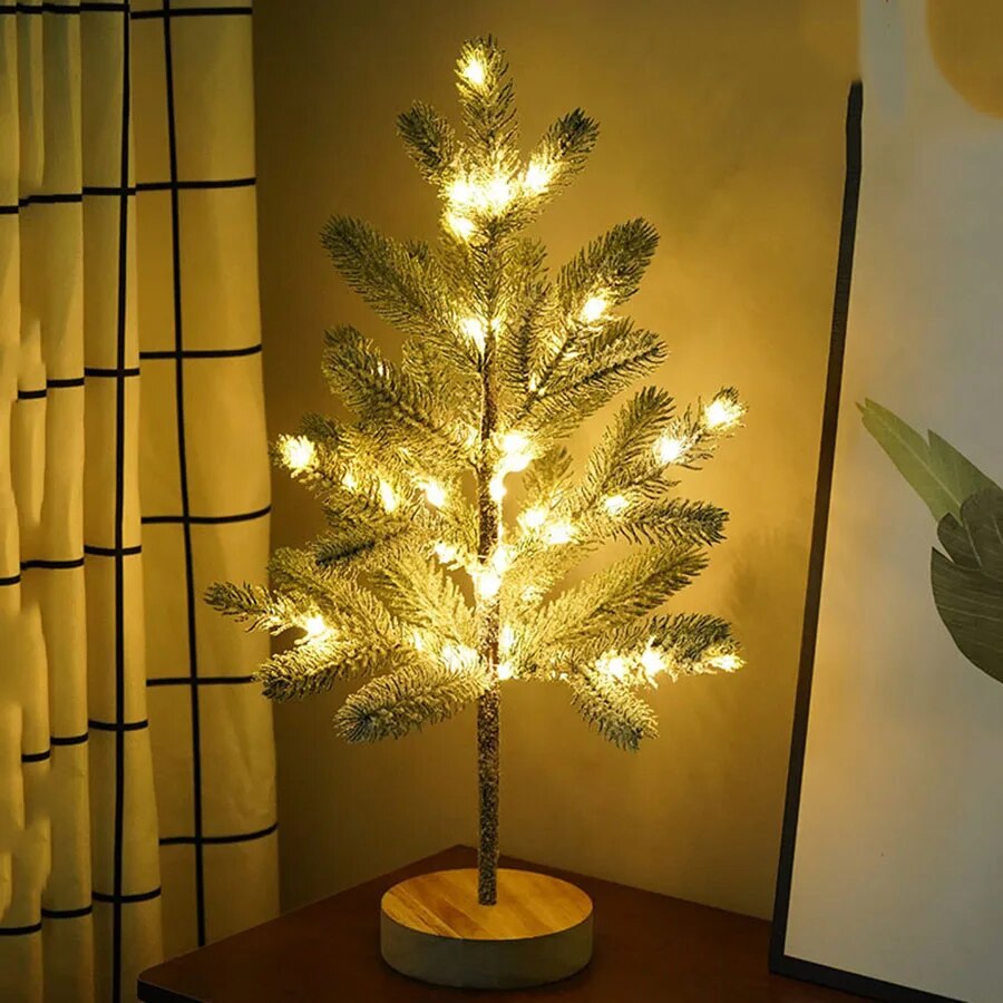 Lampe de Noël LED avec Lumière Chaude - Design Réaliste et Ambiance Festive