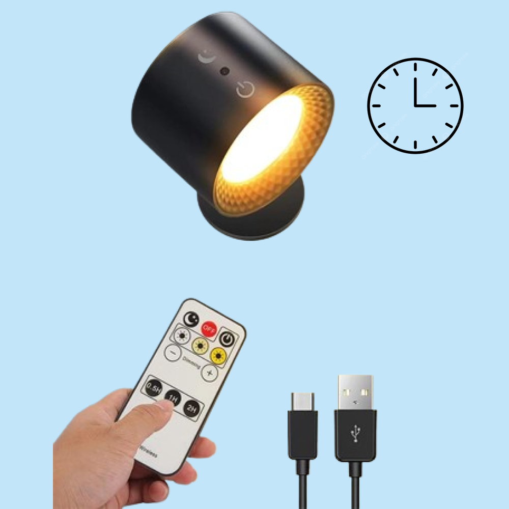 Lampe LED Sans Fil avec Minuterie - Éclairage Pratique et Économe en Énergie