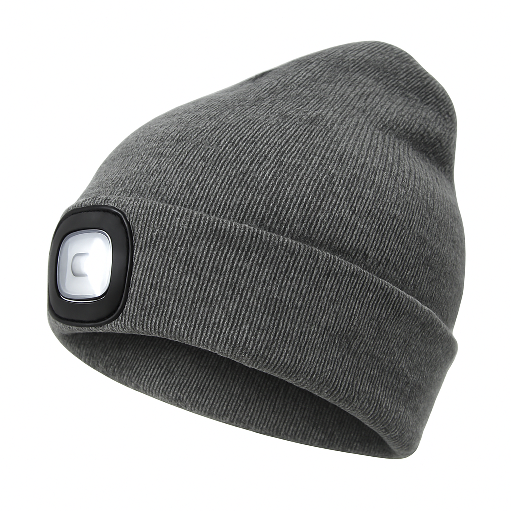 Bonnet LED Rechargeable pour Activités Extérieures - Chaud, Pratique et Confortable