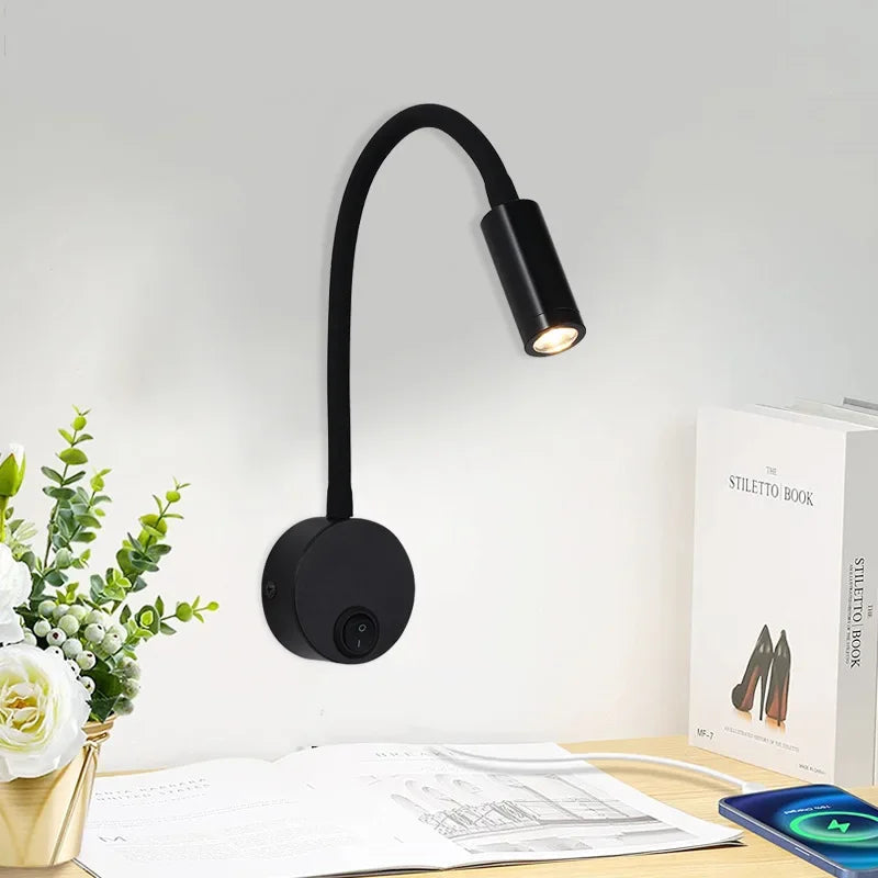 Applique Murale LED Ajustable - Éclairage Ciblé pour Lecture et Bureau