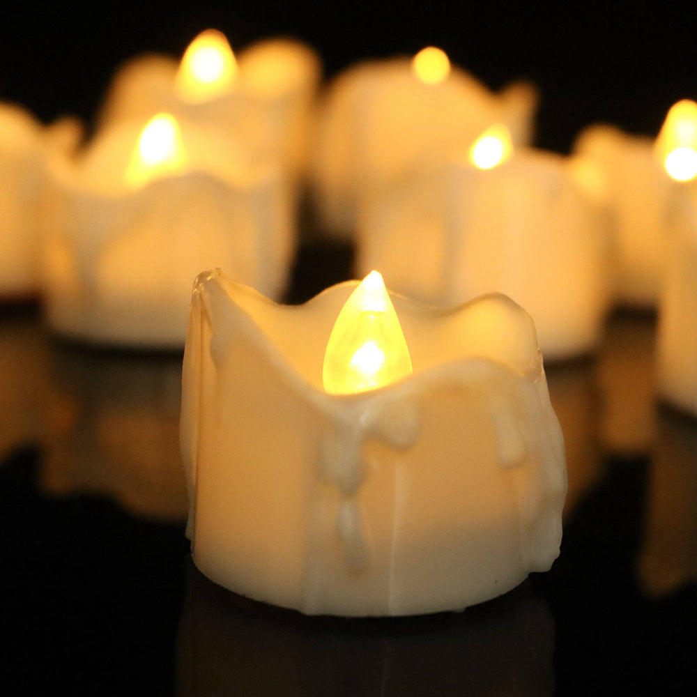 Porte-bougies LED sans Flamme - Ambiance Sûre et Chaleureuse