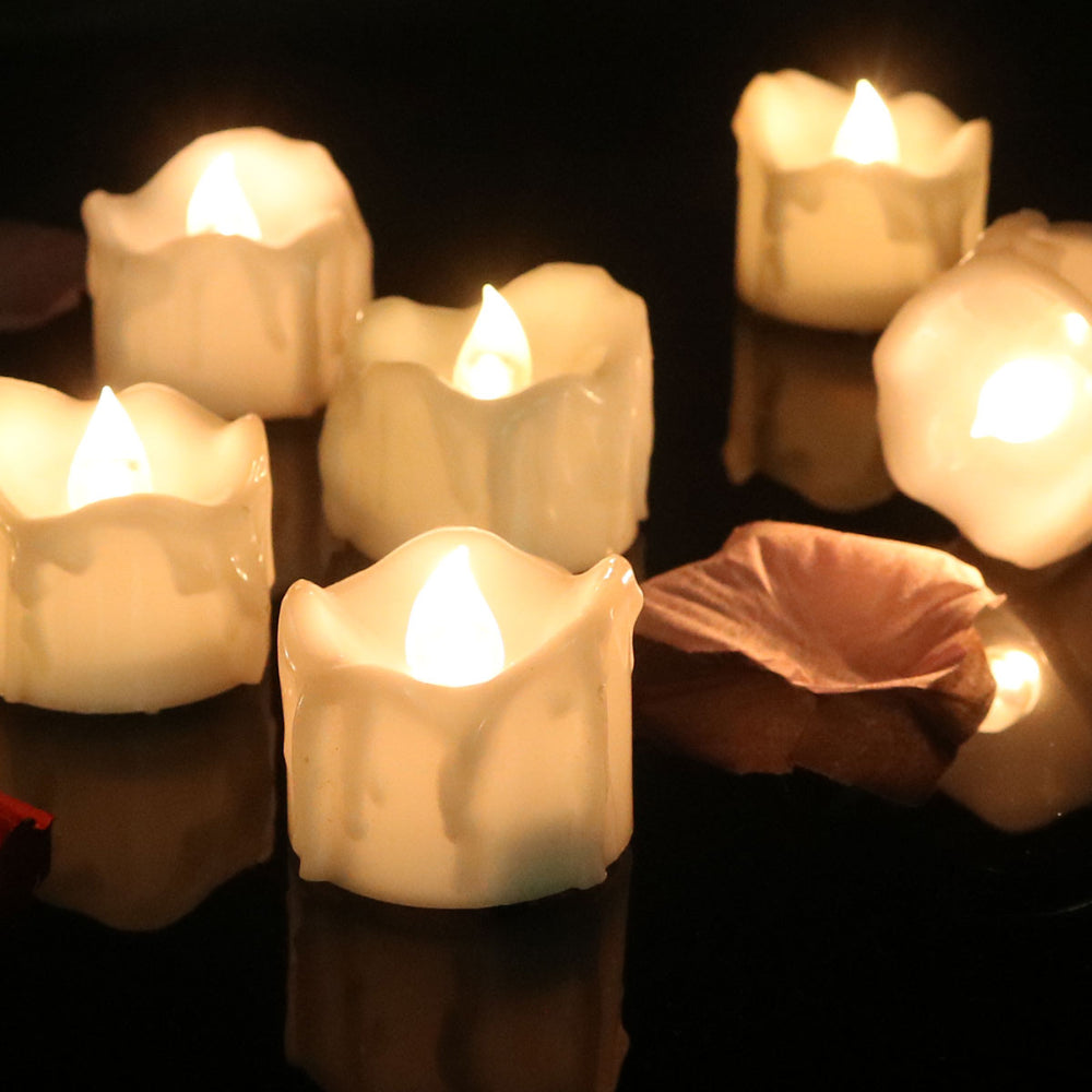 Porte-bougies LED sans Flamme - Ambiance Sûre et Chaleureuse