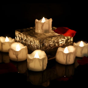Porte-bougies LED sans Flamme - Ambiance Sûre et Chaleureuse