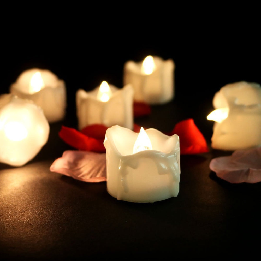 Porte-bougies LED sans Flamme - Ambiance Sûre et Chaleureuse