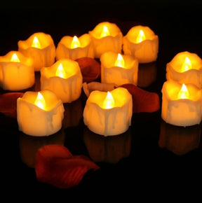 Porte-bougies LED sans Flamme - Ambiance Sûre et Chaleureuse