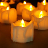 Porte-bougies LED sans Flamme - Ambiance Sûre et Chaleureuse