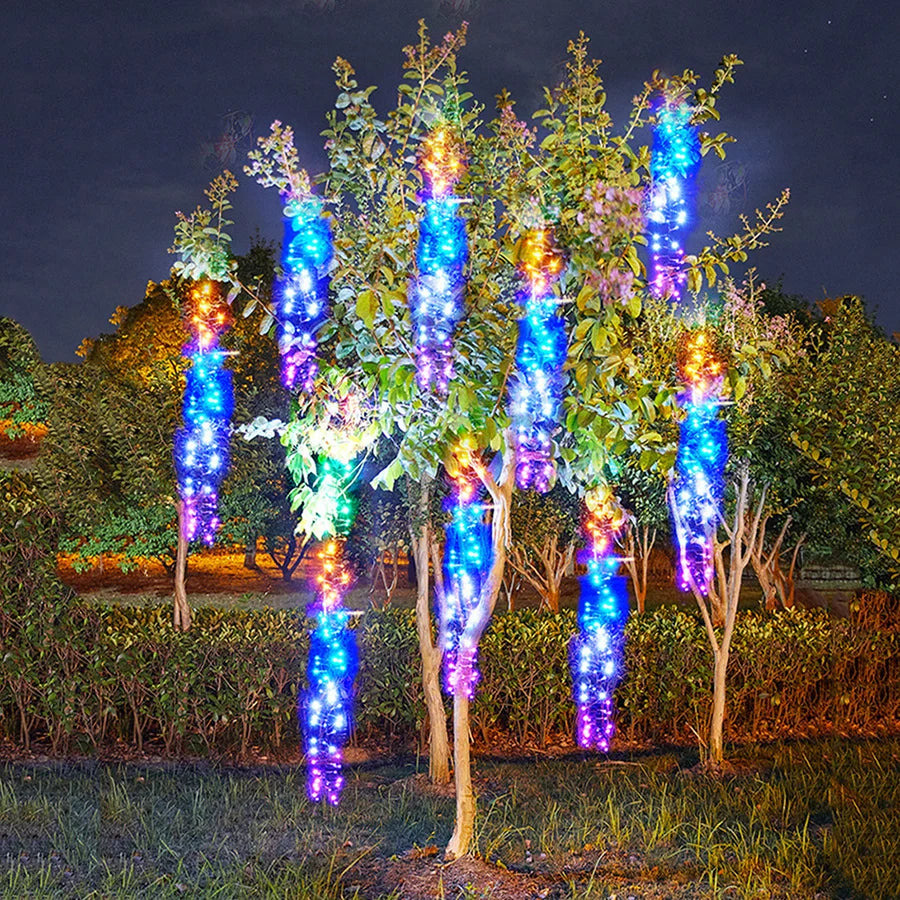 Guirlande LED Extérieure Pluie de Météores | Ambiance Magique pour Événements Festifs