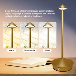 Lampe de Table Tactile Rechargeable - Éclairage Pratique et Élégant