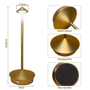 Lampe de Table Tactile Rechargeable - Éclairage Pratique et Élégant