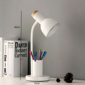 Lampe de Bureau LED Moderne | Support à Stylo et Trois Modes de Couleur