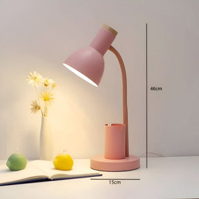 Lampe de Bureau LED Moderne | Support à Stylo et Trois Modes de Couleur