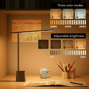 Lampe de Bureau LED Dimmable | Portable et Rechargeable pour Tous Vos Besoins