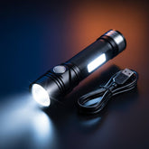 Lampe de Poche LED Étanche | Luminosité Extrême de 100000 Lumens