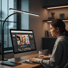 Lampe de Bureau LED Ajustable | Éclairage Flexible et Écoénergétique