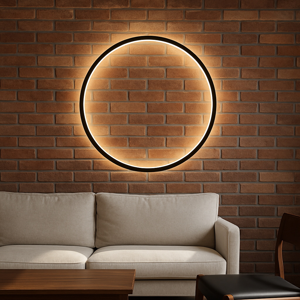 Applique Murale Anneau Moderne - Éclairage Atmosphérique et Élégant