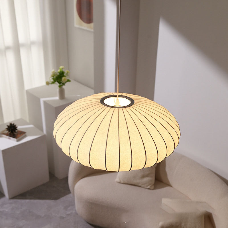 Lampe Suspendue en Soie Italienne - Design Élégant et Ambiance Chaleureuse