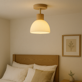 Lampe de Plafond Contemporaine en Verre - Élégance et Atmosphère Chaleureuse