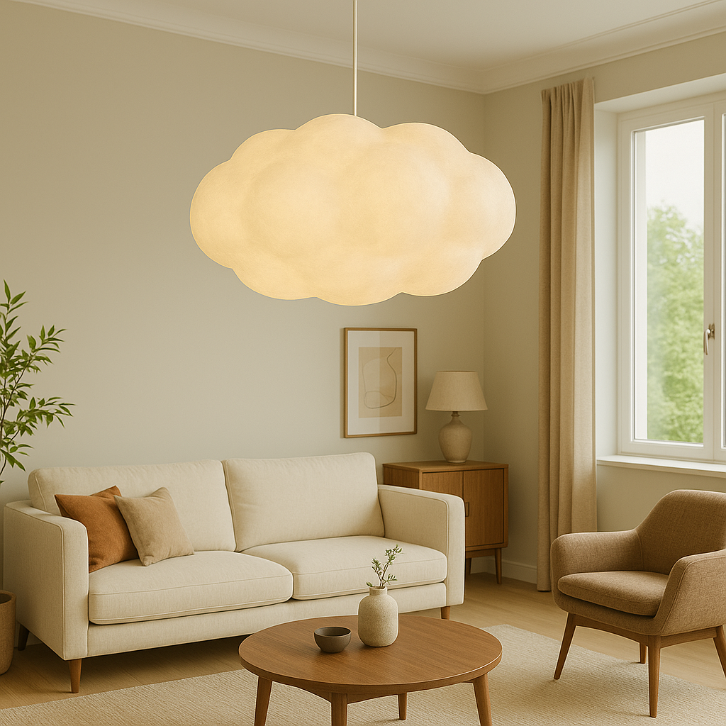 Lampe Pendante Nuage LED - Éclairage Doux et Atmosphère Chaleureuse