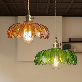 Lampe Suspendue en Verre - Design Élégant et Atmosphère Chaleureuse