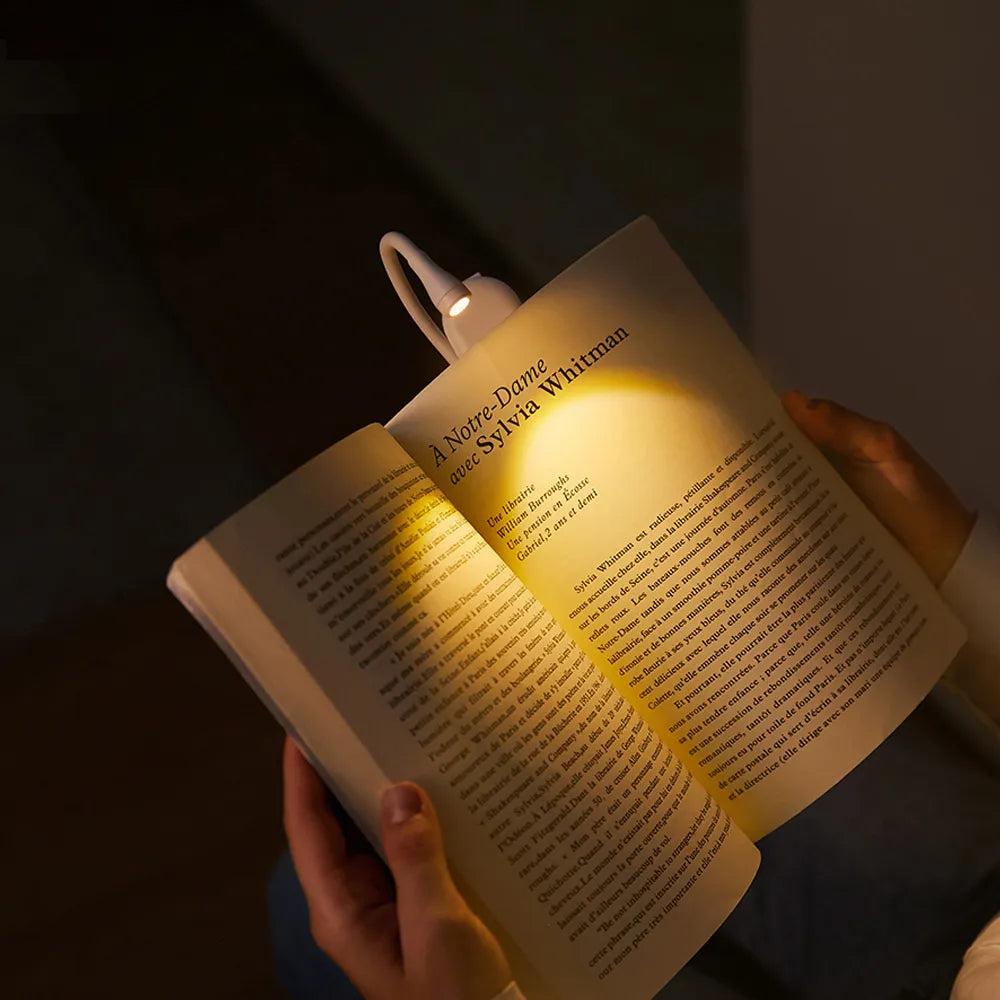 Lampe de Lecture LED Portable - Positionnement Ajustable et Léger