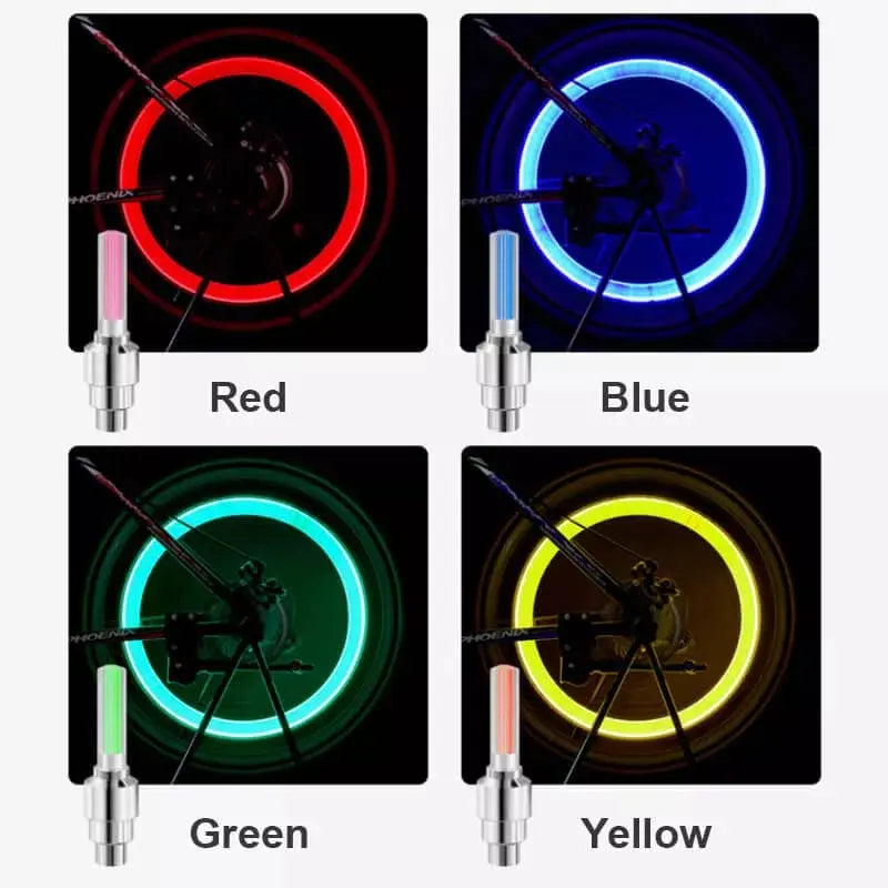 Lampes LED de Valve de Vélo - Détection de Mouvement et Visibilité Nocturne
