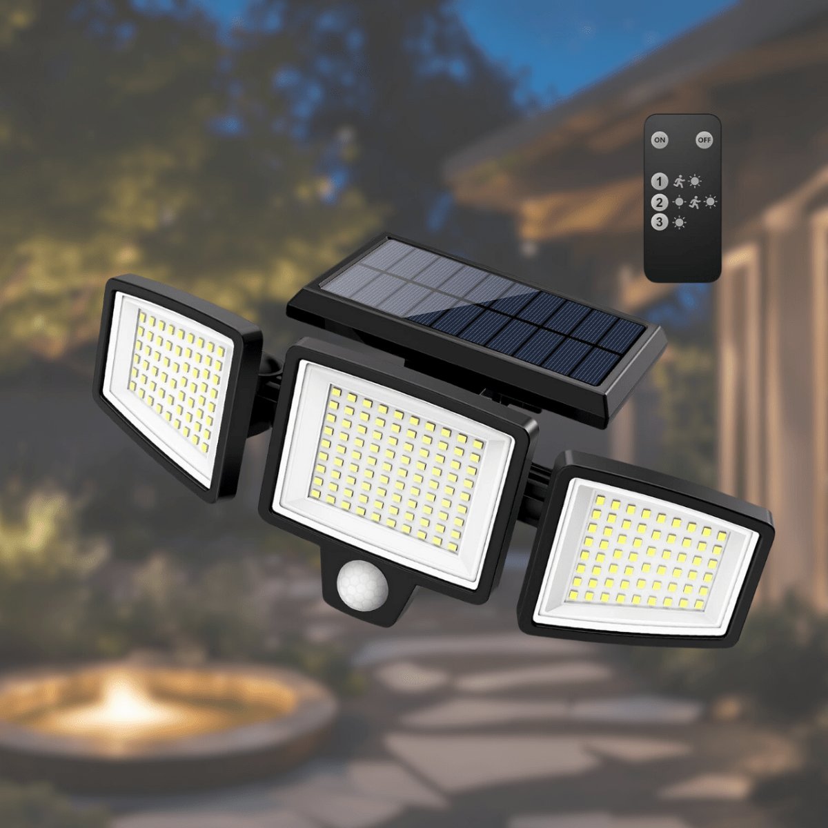 Lumière de Sécurité Solaire | Ultra-brillante avec Détection de Mouvement
