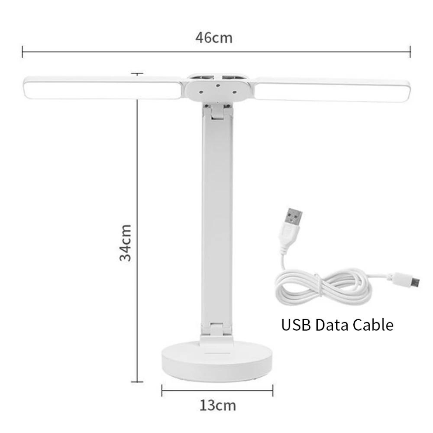 Lampe de Bureau LED Rechargeable - Éclairage Ajustable et Amie des Yeux