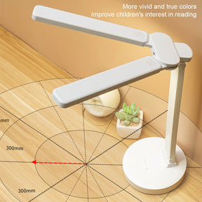 Lampe de Bureau LED Rechargeable - Éclairage Ajustable et Amie des Yeux