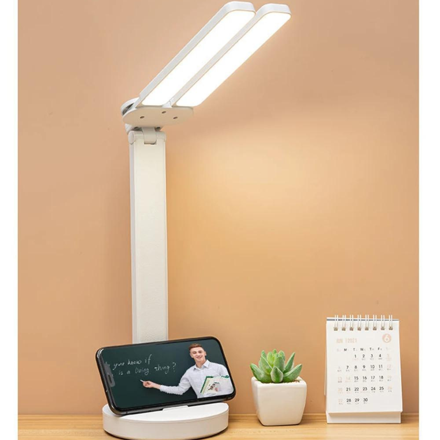 Lampe de Bureau LED Rechargeable - Éclairage Ajustable et Amie des Yeux