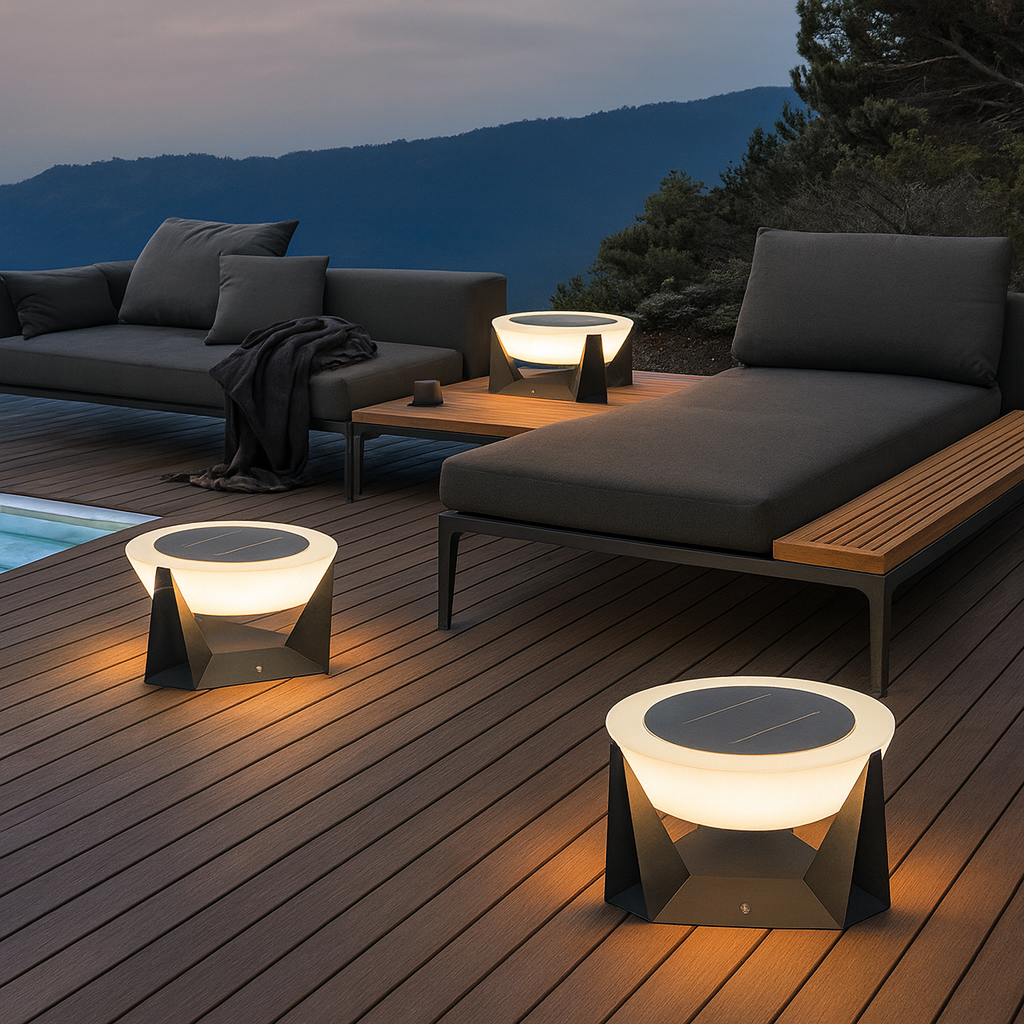 Lampe Solaire de Patio - Design Contemporain et Écologique