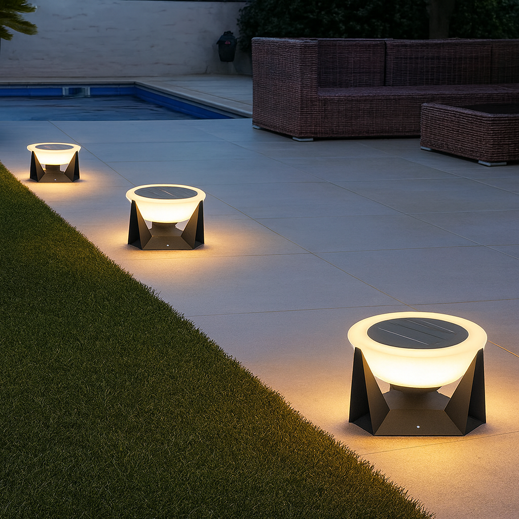 Lampe Solaire de Patio - Design Contemporain et Écologique