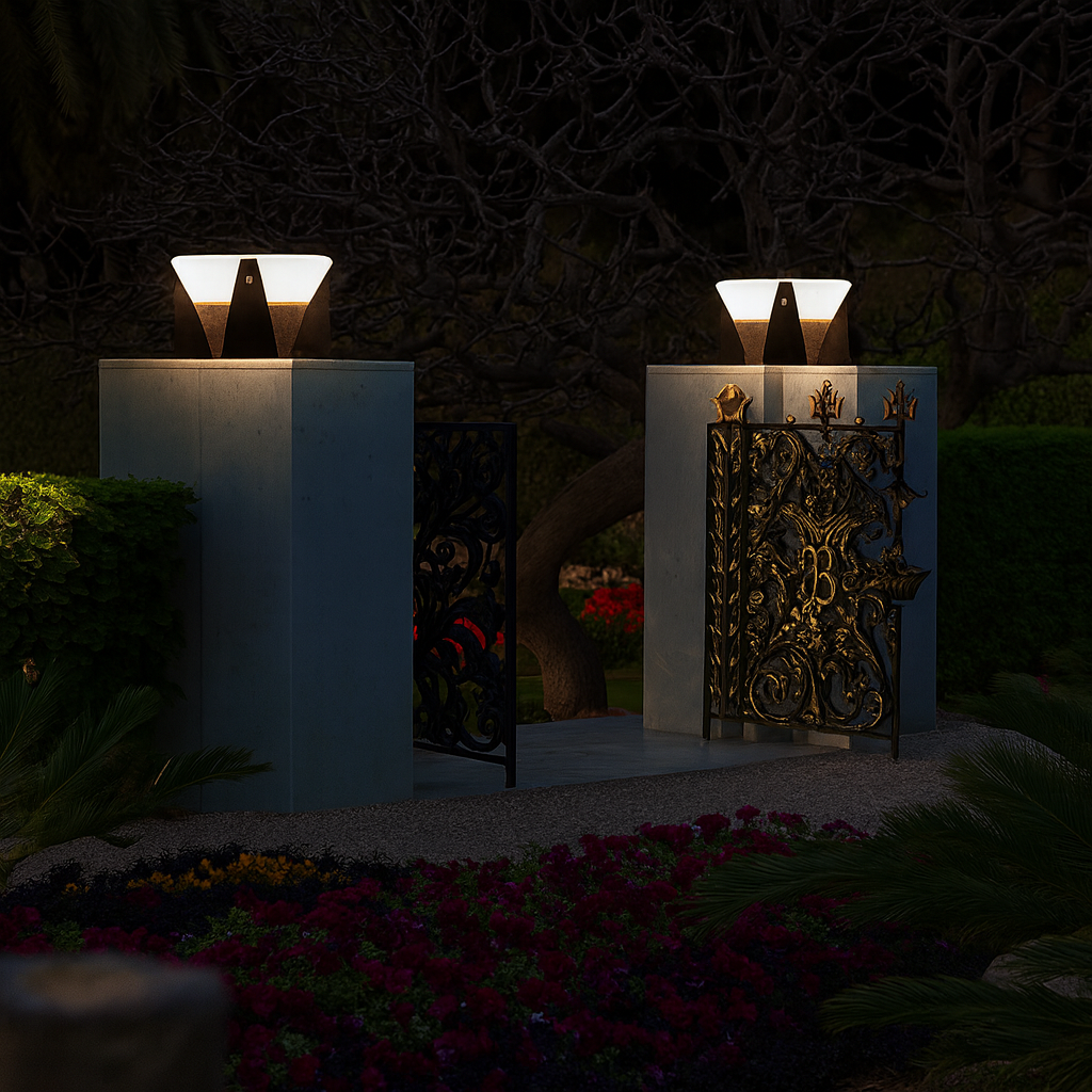 Lampe Solaire de Patio - Design Contemporain et Écologique