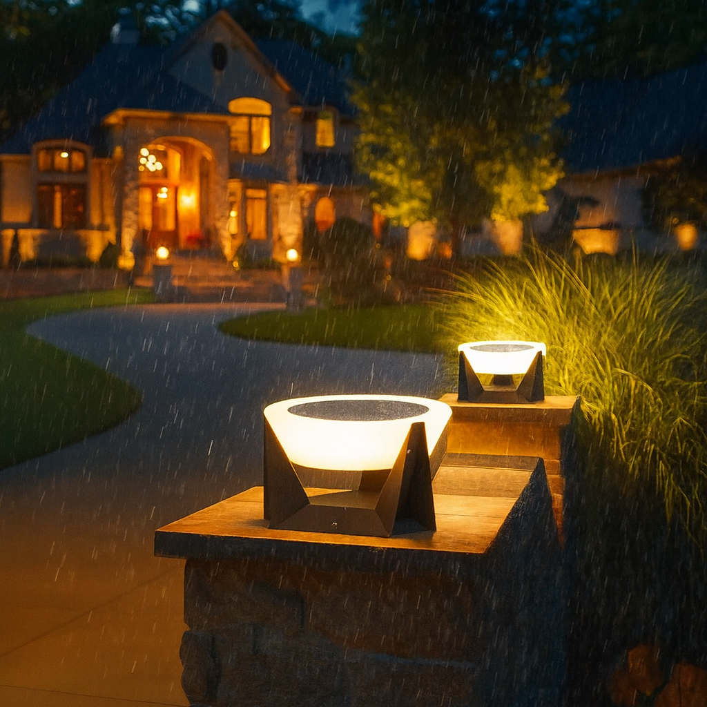 Lampe Solaire de Patio - Design Contemporain et Écologique