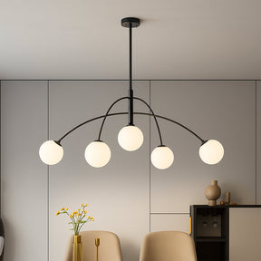 Lustre Nordique Luxe pour Salle à Manger - Design Élégant et Ambiance Chaleureuse