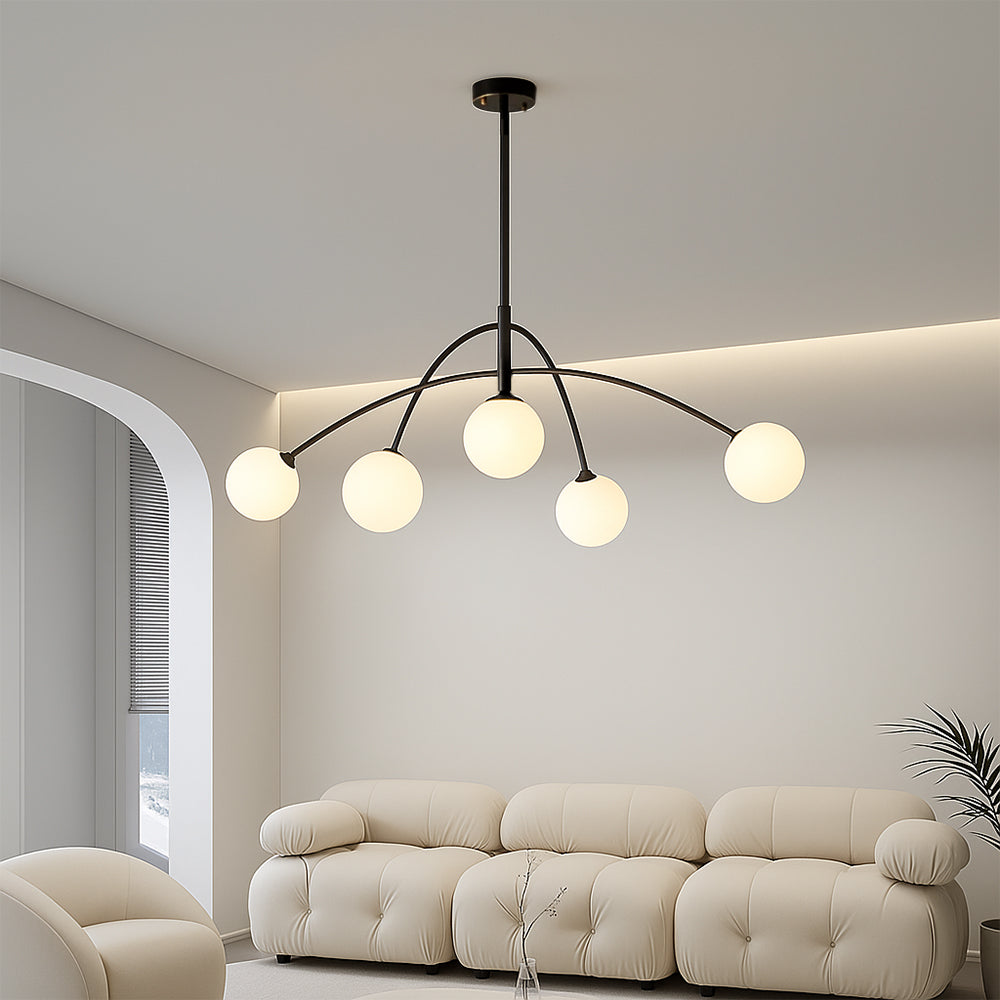 Lustre Nordique Luxe pour Salle à Manger - Design Élégant et Ambiance Chaleureuse