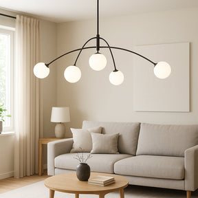 Lustre Nordique Luxe pour Salle à Manger - Design Élégant et Ambiance Chaleureuse