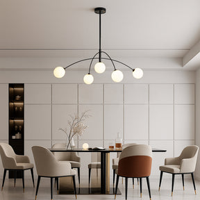 Lustre Nordique Luxe pour Salle à Manger - Design Élégant et Ambiance Chaleureuse