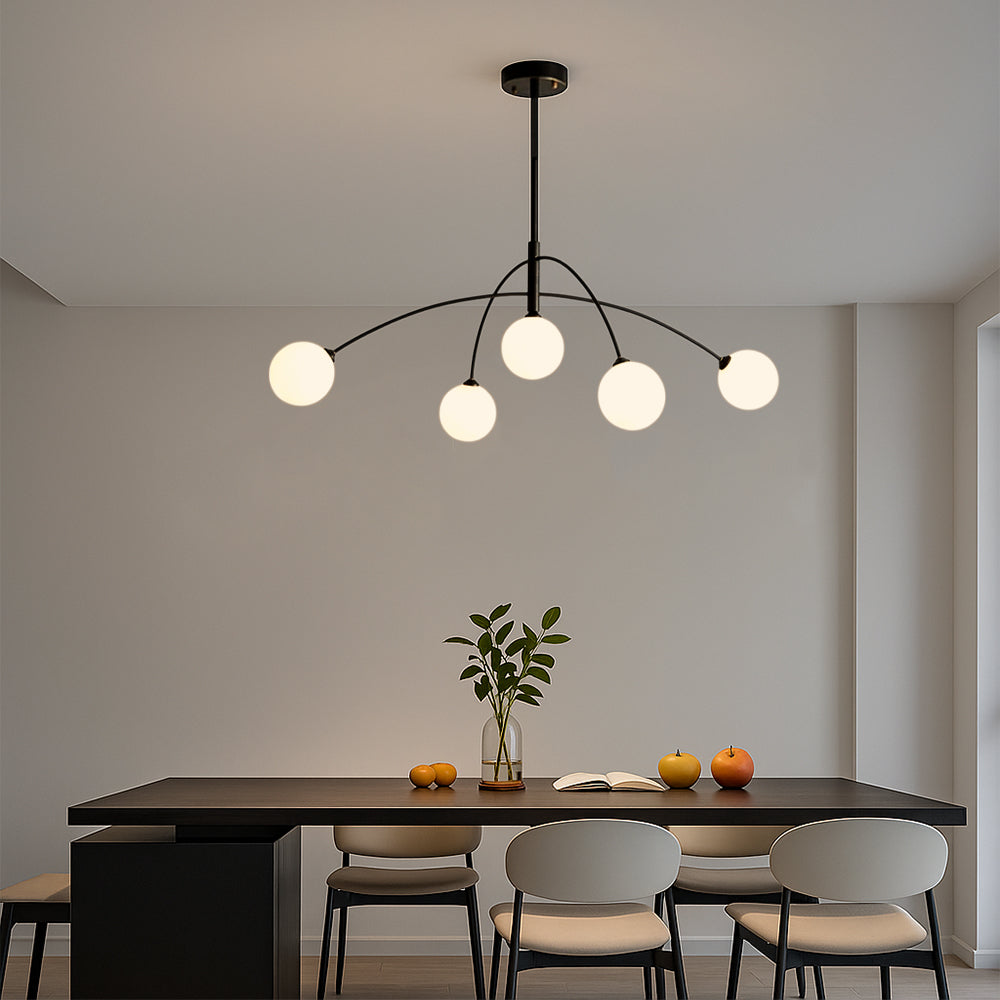 Lustre Nordique Luxe pour Salle à Manger - Design Élégant et Ambiance Chaleureuse