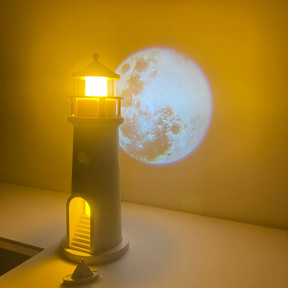 Lampe de Nuit en Forme de Lune - Projection 3D et Ambiance Apaisante