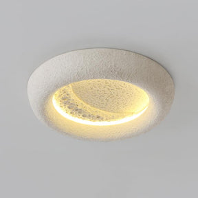 Plafonnier Atmosphérique en Résine - Éclairage Dimmable Inspiré par la Lune