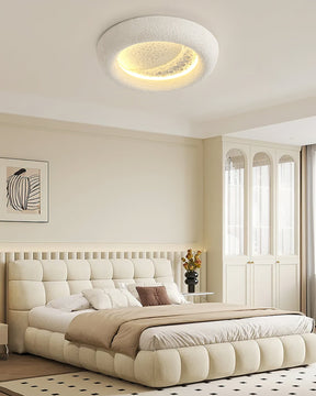 Plafonnier Atmosphérique en Résine - Éclairage Dimmable Inspiré par la Lune
